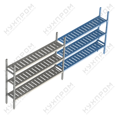 +МОДУЛЬНЫЕ СТЕЛЛАЖНЫЕ СИСТЕМЫ LOAD.ME POLY ДОП. ЛИНЕЙНАЯ СЕКЦИЯ POLAIR 3 ЯРУСА 18AL.3PP40.15Е