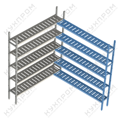 +МОДУЛЬНЫЕ СТЕЛЛАЖНЫЕ СИСТЕМЫ LOAD.ME POLY ДОП. УГЛОВАЯ СЕКЦИЯ POLAIR 5 ЯРУСОВ 18AL.5PP40.15C