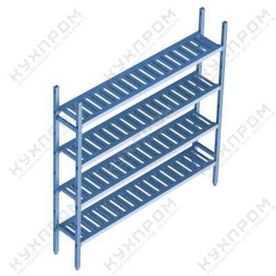 +МОДУЛЬНЫЕ СТЕЛЛАЖНЫЕ СИСТЕМЫ LOAD.ME POLY ОСНОВНАЯ СЕКЦИЯ POLAIR 4 ЯРУСА 18AL.4PP40.13