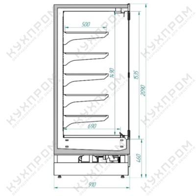 Холодильная горка SOLO DG L9 1500