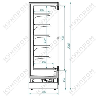 Холодильная горка SOLO DG L7 1500
