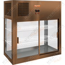 Настольная островная холодильная витрина HICOLD VRH O 990 Bronze