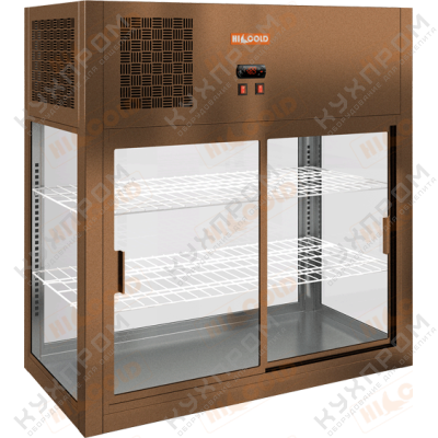 Настольная островная холодильная витрина HICOLD VRH O 990 Bronze