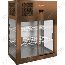 Настольная пристенная холодильная витрина HICOLD VRH 790 Bronze