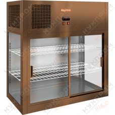 Настольная пристенная холодильная витрина HICOLD VRH 990 Bronze