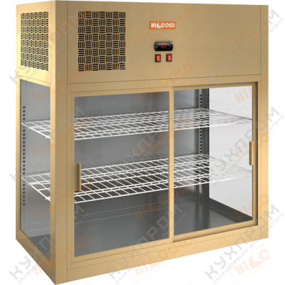 Настольная пристенная холодильная витрина HICOLD VRH 990 Beige