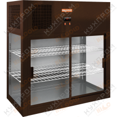 Настольная пристенная холодильная витрина HICOLD VRH 990 Brown