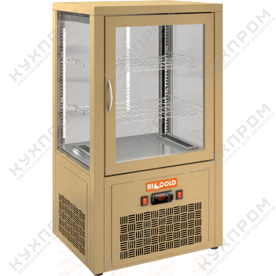 Настольная вертикальная холодильная витрина HICOLD VRC 70 Beige