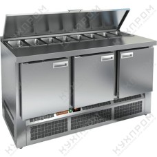 СТОЛ ДЛЯ САЛАТОВ HICOLD SLE1-111GN С КРЫШК.