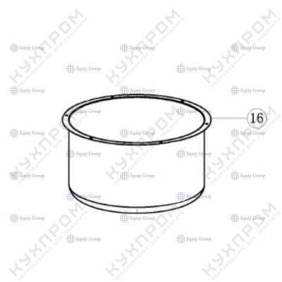 ЧАША ВНУТРЕННЯЯ ДЛЯ РИСОВАРКА HURAKAN HKN-SR180