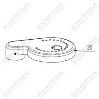 КРЫШКА ДЛЯ СОКОВЫЖИМАЛКИ HURAKAN HKN-CFV90