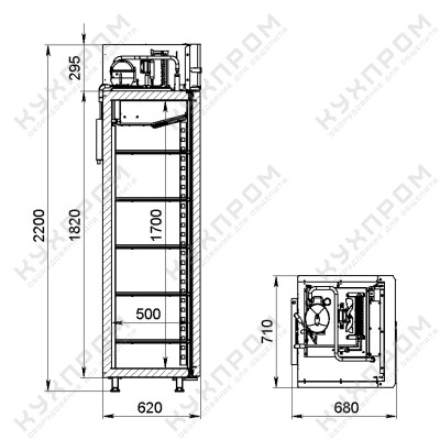 Шкаф холодильный низкотемпературный F0.5-SD