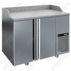 Стол для пиццы TM2GNpizza-G холодильный камень