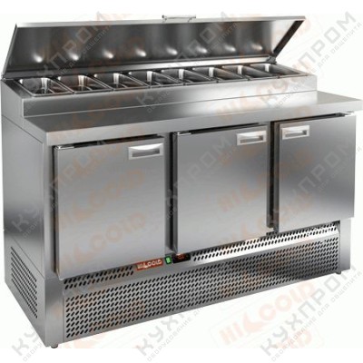 Стол охлаждаемый для пиццы нерж. HICOLD PZE1-111/GN (1/3H)